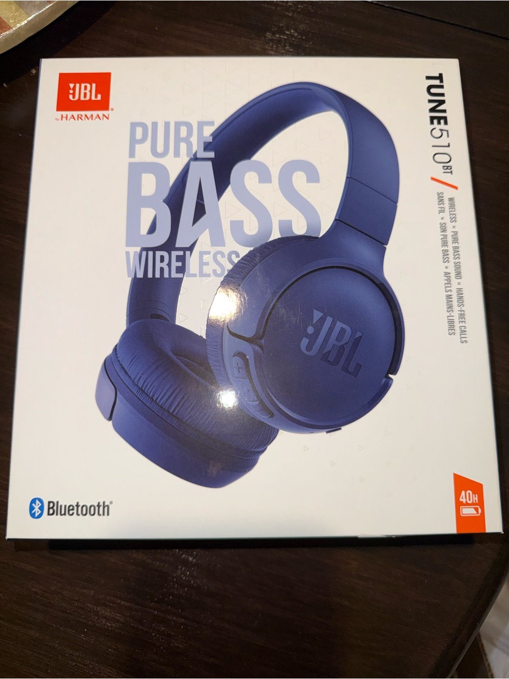 JBL TUNE 510BT Wireless Headphones - Blue
